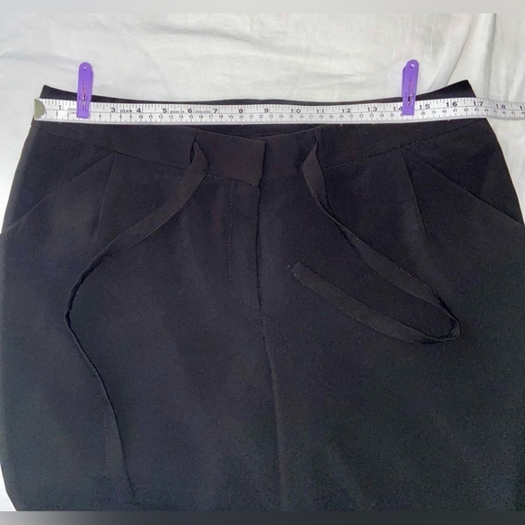 Women’s Belle Vere black cropped stretchy loose‎ fit trousers pants size 12 - Picture 8 of 11